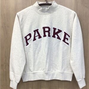 Parker Heather Gray Long Sleeve Shirt with Burgundy Accents